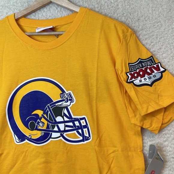 NWT Mitchell & Ness Mens Los Angeles Rams Super Bowl 2000 Shirt SIZE MEDIUM - Picture 4 of 9